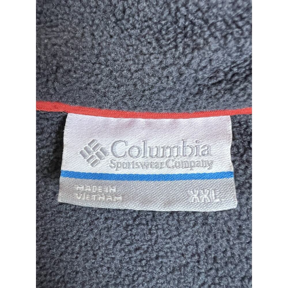 Columbia Sweater Mens XXL Colorblock Snap Fleece Pullover 90s Vtg Gorpcore - Picture 4 of 7